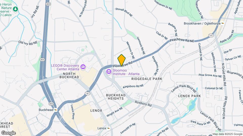 3655 Peachtree Rd NE Map and Location Details