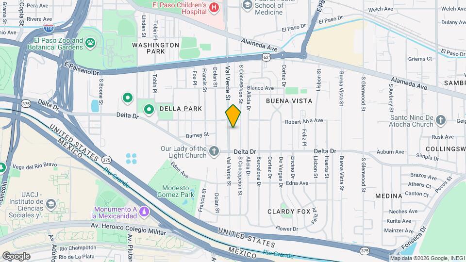 422 Val Verde St Map and Location Details