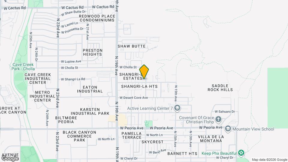 1702 W Shangri La Rd, Unit 2 Mapa y Detalles de la Ubicación