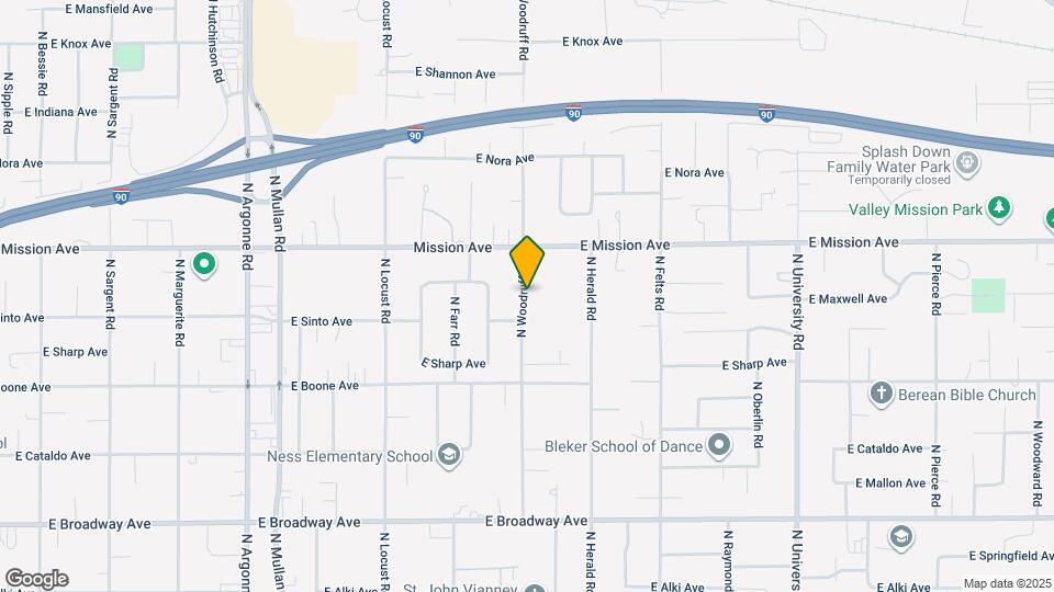 1418 N Woodruff Rd Map and Location Details