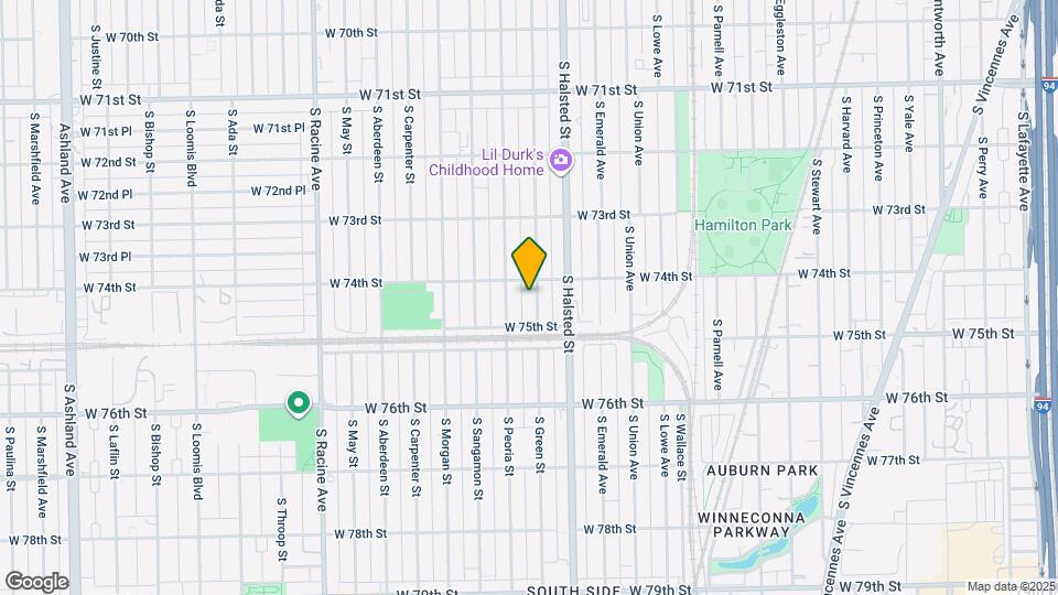 7412 S Green St Map and Location Details