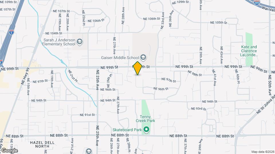 9721 NE 29th Ave Map and Location Details