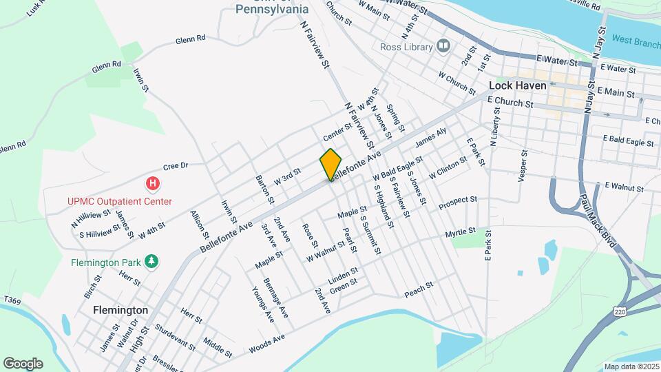 722 Bellefonte Avenue, Unit APT 3 Map and Location Details