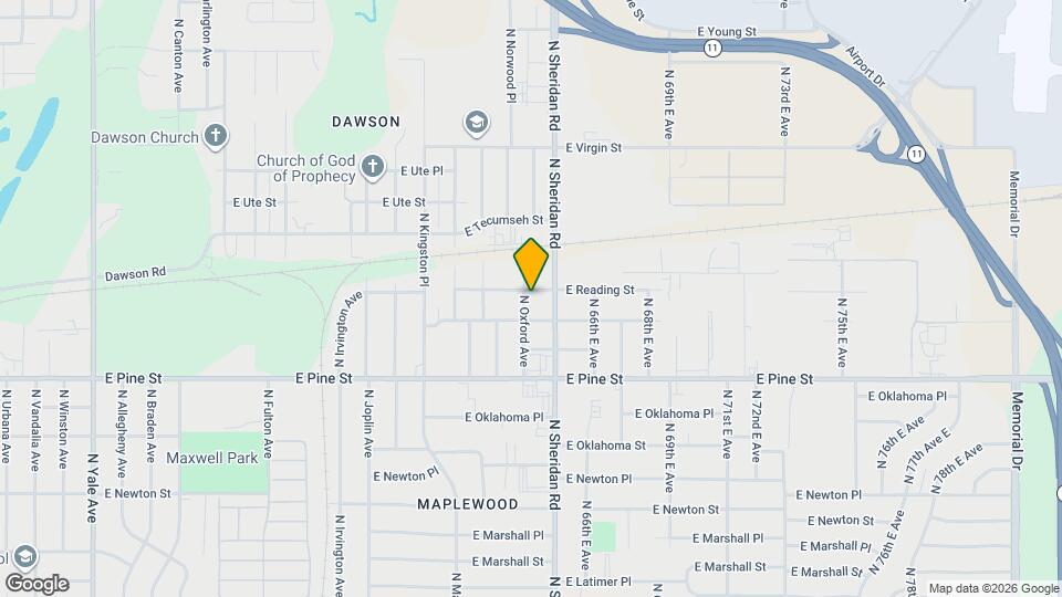 1617 N Oxford Ave Map and Location Details