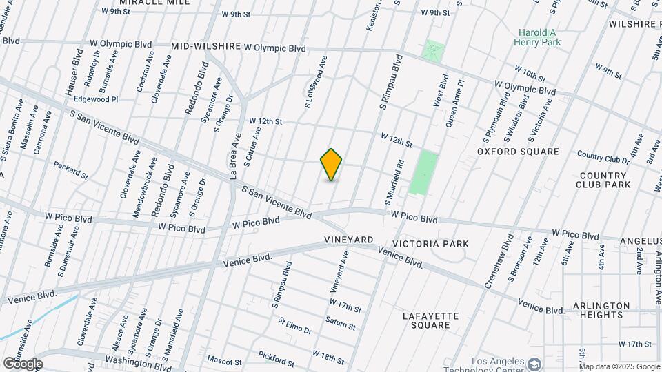 1339 S Hudson Ave Map and Location Details