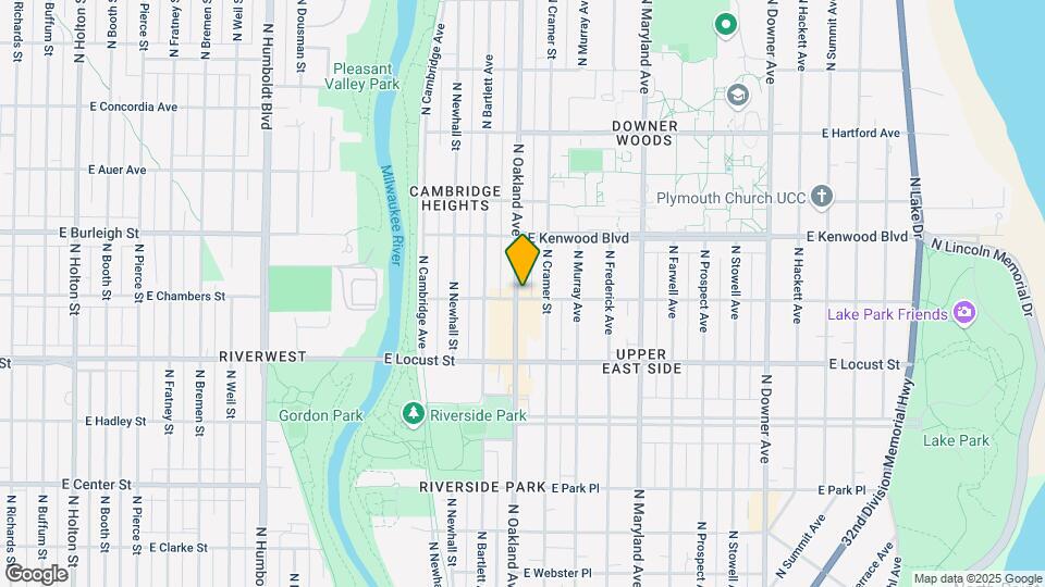 1802 E Linnwood Ave Map and Location Details