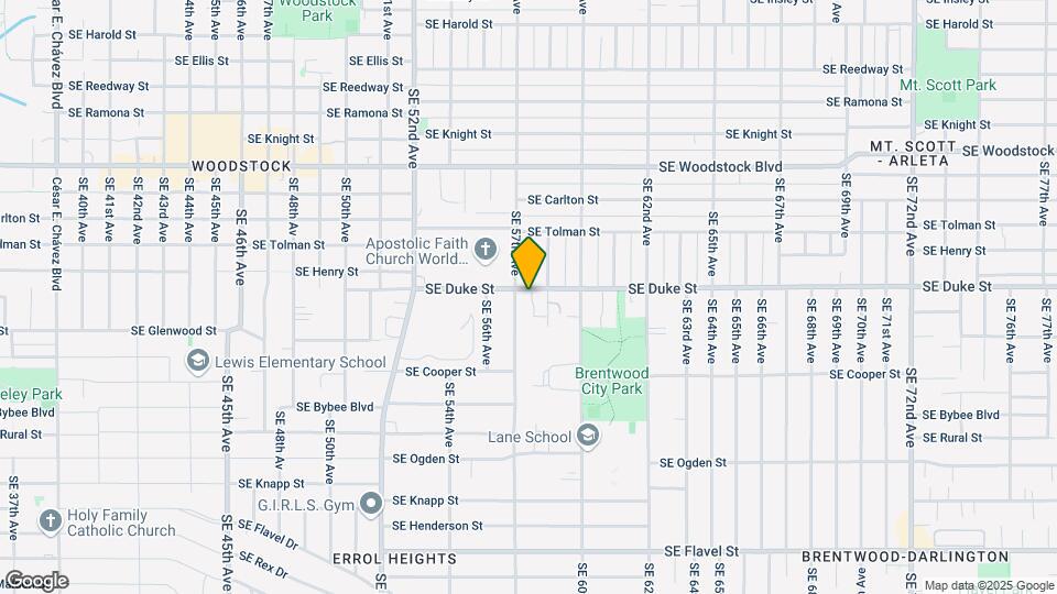 5718 SE Duke St Map and Location Details