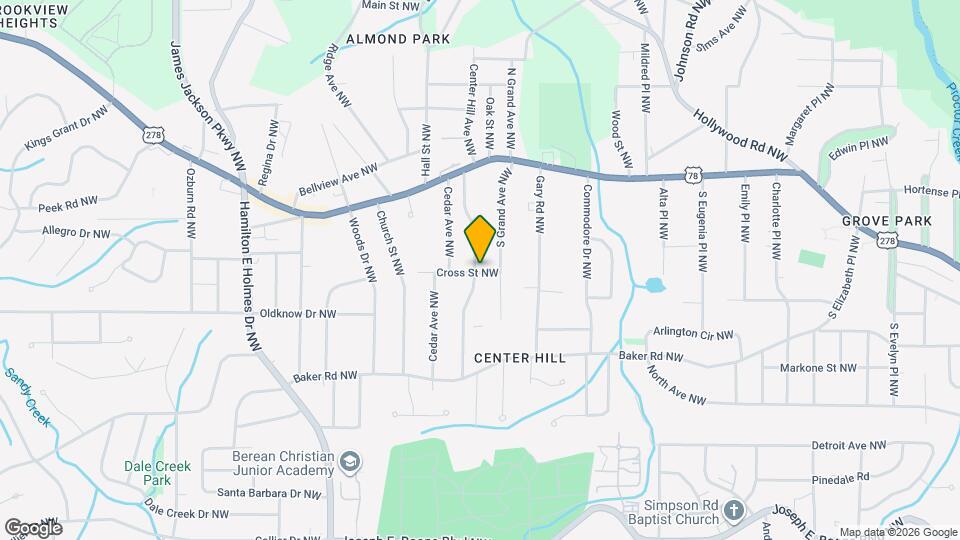 671 Center Hill Ave NW Map and Location Details