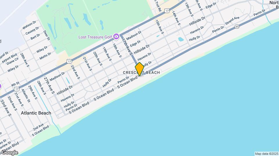 1709 S Ocean Blvd Map and Location Details