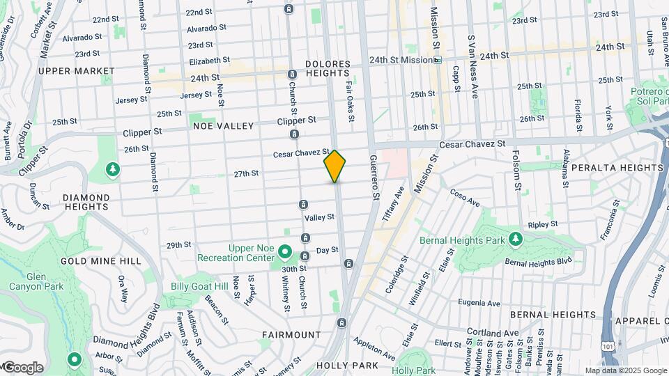 1470 Dolores St Map and Location Details