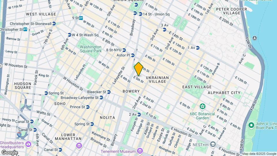 217 E 5th St Mapa y Detalles de la Ubicación