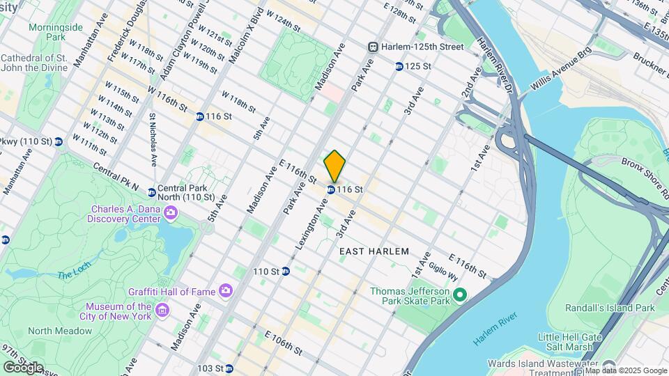 147 E 116th St Map and Location Details