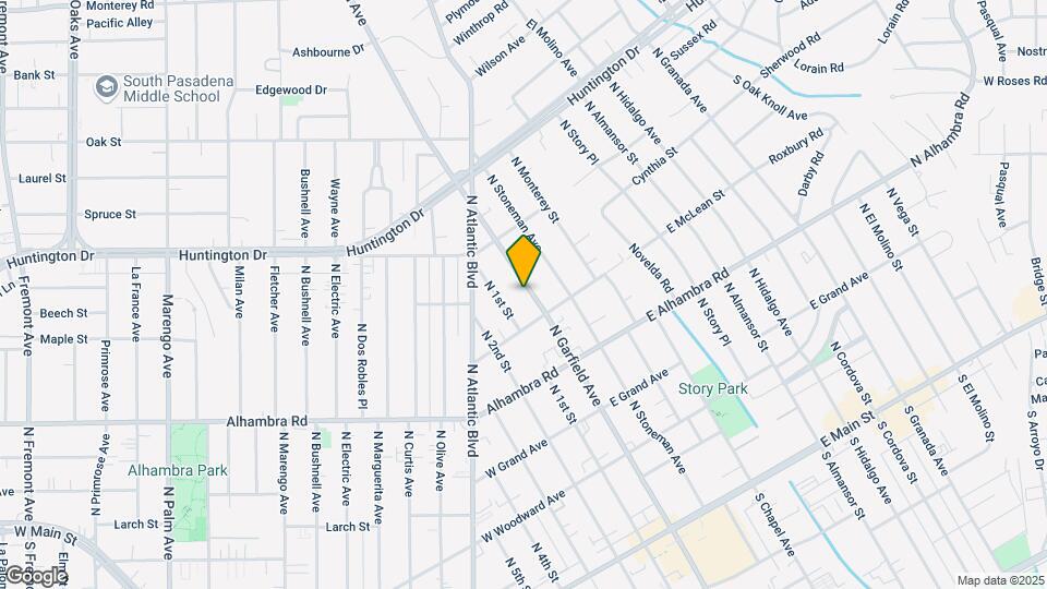 825 N Garfield Ave Mapa y Detalles de la Ubicación