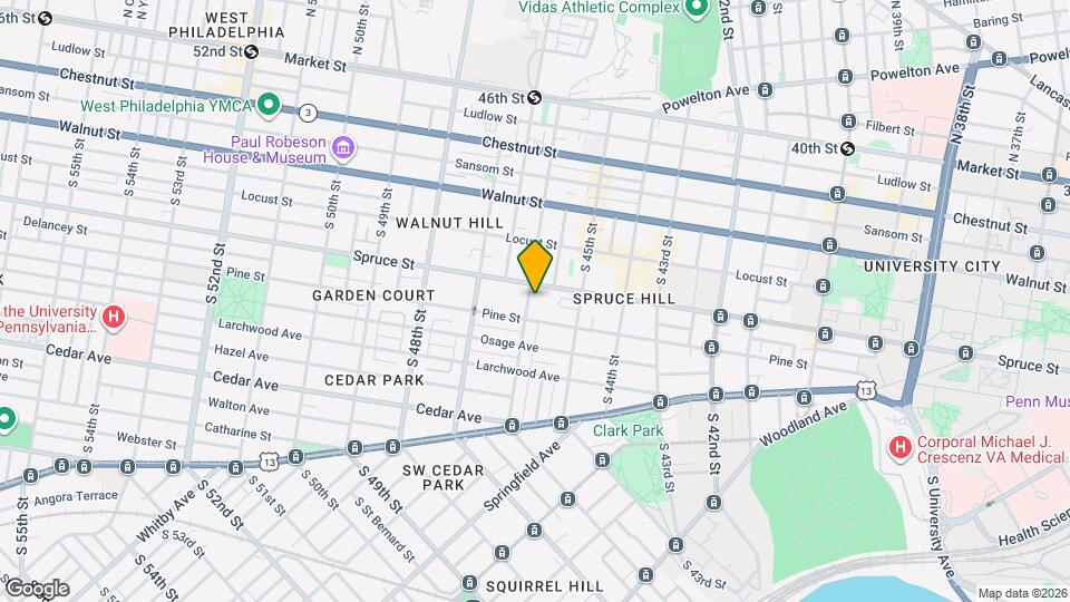 315 S 46th St Map and Location Details