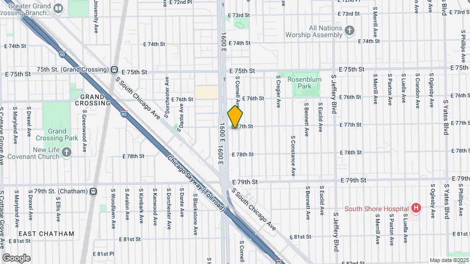 7708 S Cornell Ave Map and Location Details