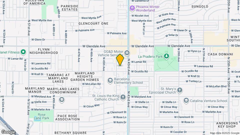 6729 N 44th Ave Map and Location Details