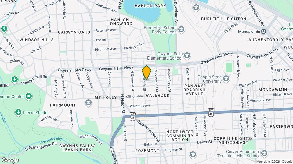 3017 Poplar Terrace Map and Location Details