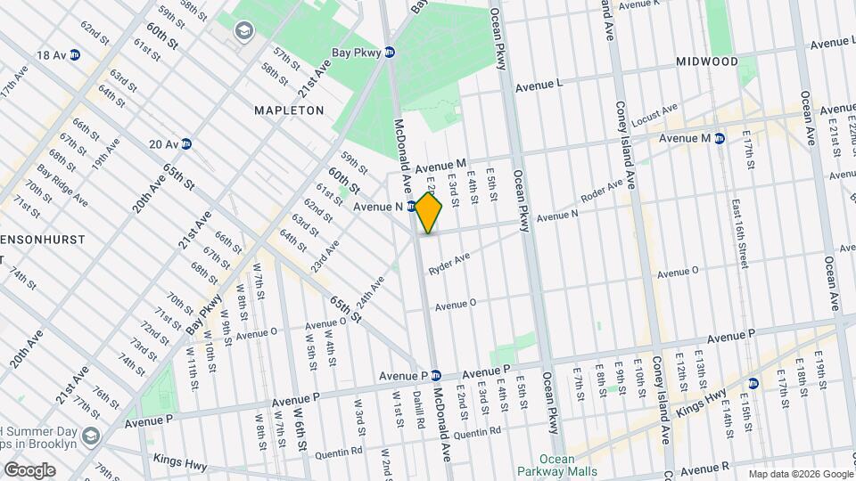 114 Avenue N, Unit Apt #2 Mapa y Detalles de la Ubicación