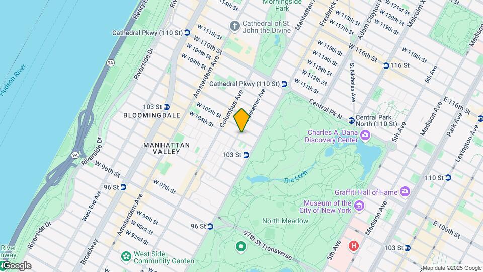 Manhattan Valley Townhouse Map and Location Details