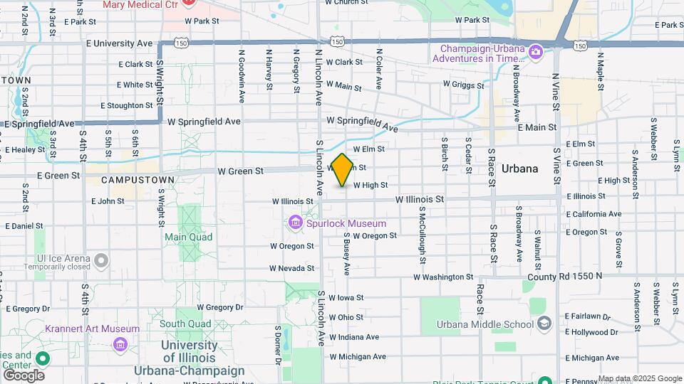 802 W Illinois St Map and Location Details