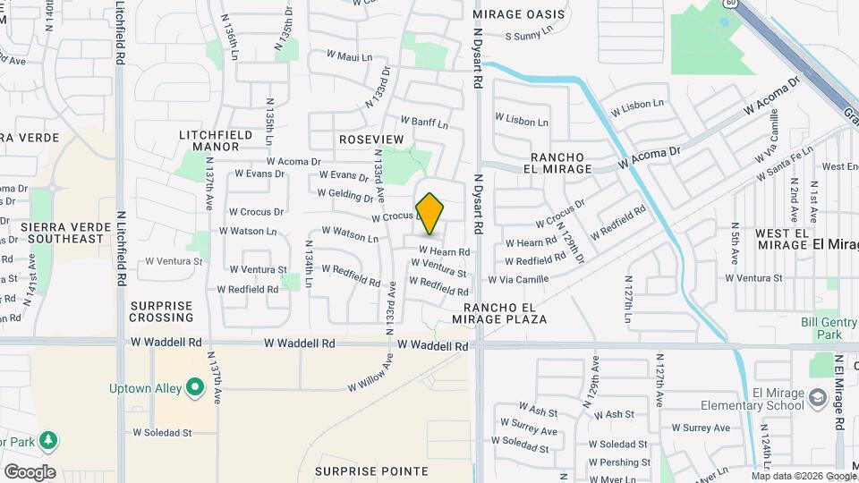 13233 W Watson Ln Map and Location Details