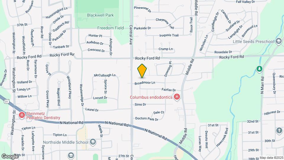 1966 Broadmoor Ln Map and Location Details