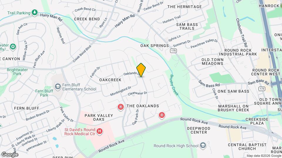 1006 Oaklands Dr Map and Location Details