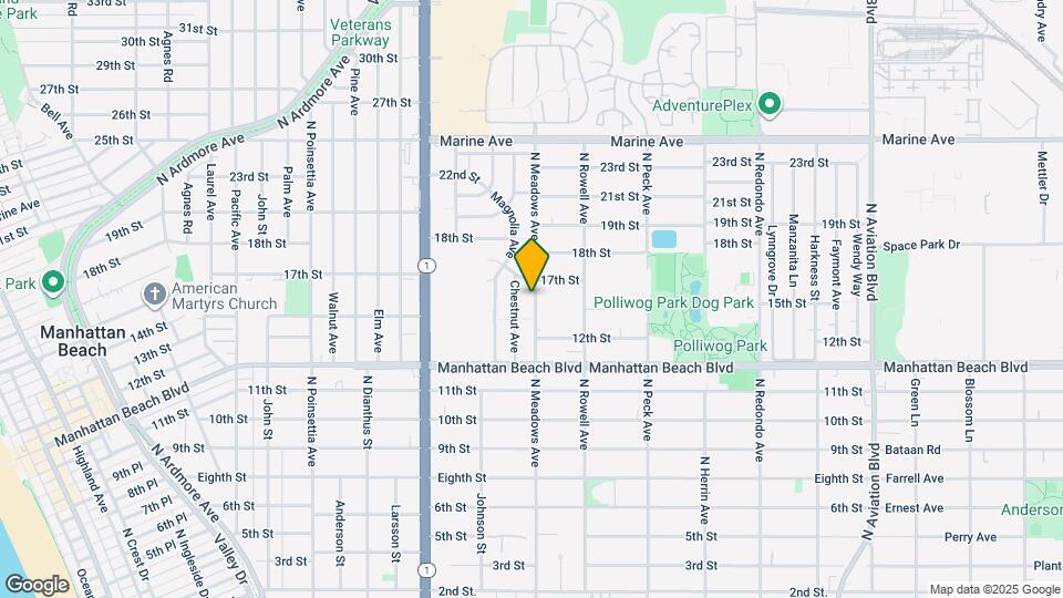 1509 N Meadows Ave Map and Location Details