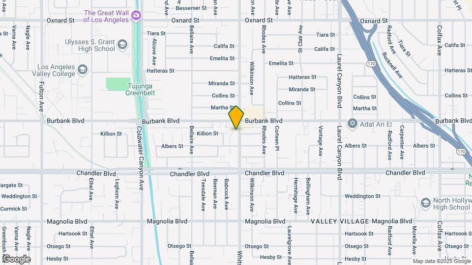 5539 Whitsett Ave Mapa y Detalles de la Ubicación
