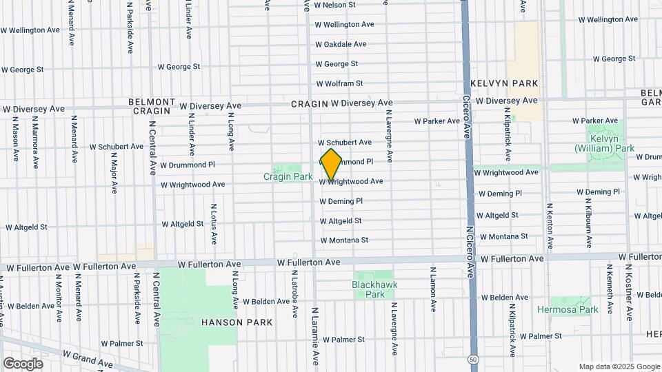 5133 W Wrightwood Ave Map and Location Details