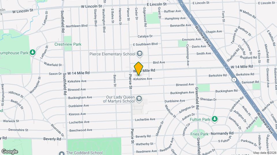 16276 Kirkshire Ave Map and Location Details