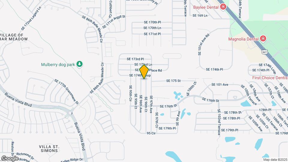 17516 SE 96th Ct Map and Location Details