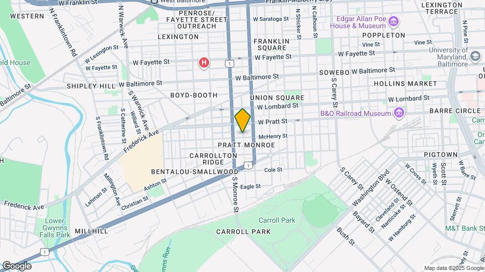 1822 McHenry St Map and Location Details