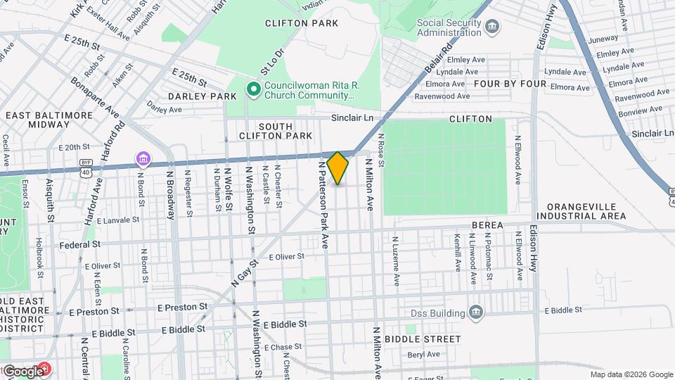 2311 E Lafayette Ave Map and Location Details