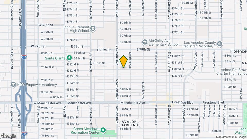 639 E 82nd St Map and Location Details