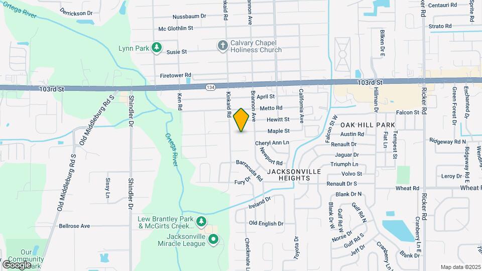 8344 Maple St Map and Location Details