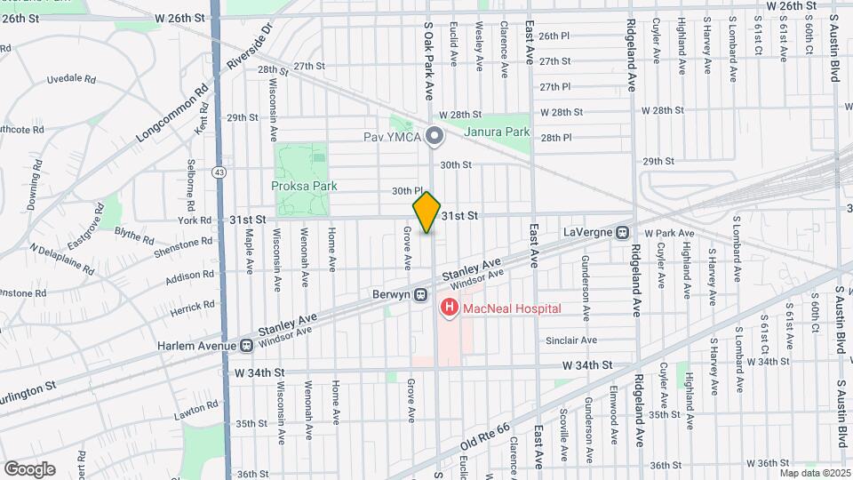 3122 Oak Park Ave Map and Location Details