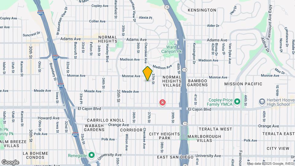 4455-4465 Cherokee Ave Map and Location Details
