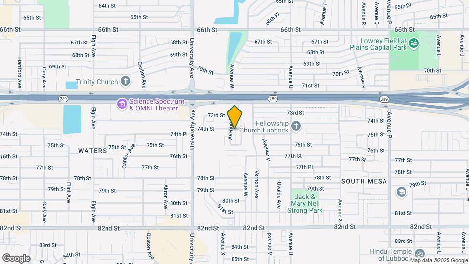 7401 Avenue X Mapa y Detalles de la Ubicación