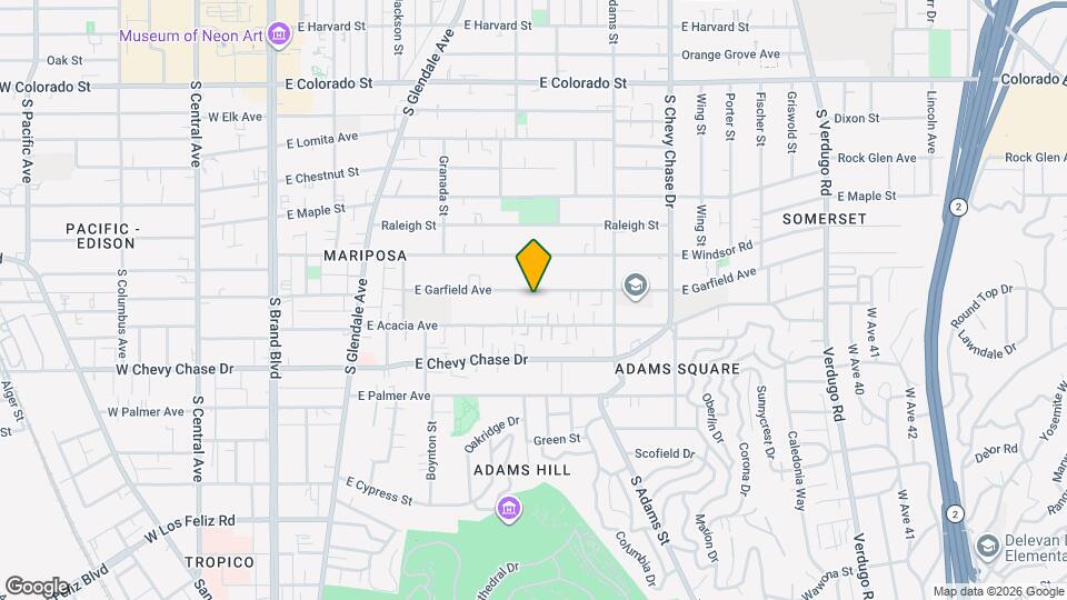 2-bedroom, 1-bath home in the heart of Glendale! Mapa y Detalles de la Ubicación