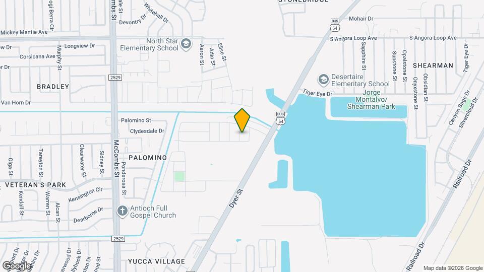 10608 Hidden Palm Pl Map and Location Details