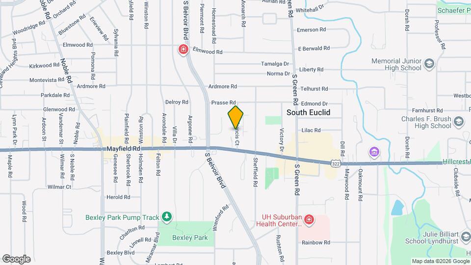 1400 Francis Ct Map and Location Details