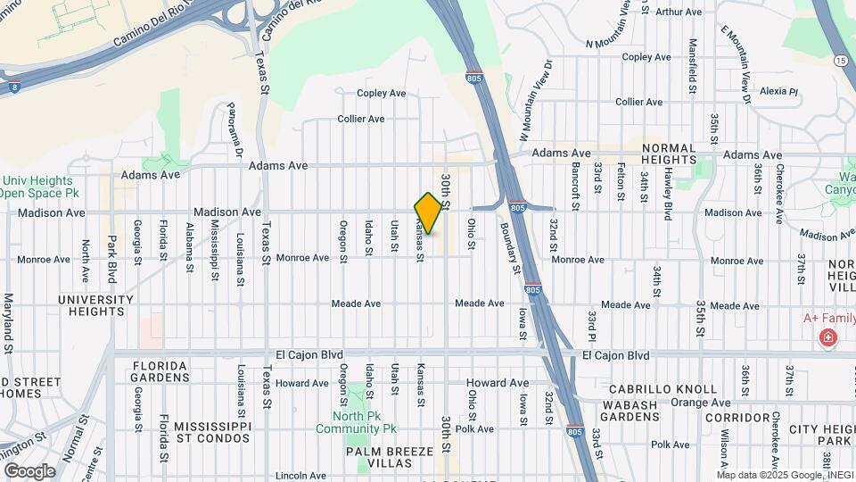 4531 Kansas St Map and Location Details