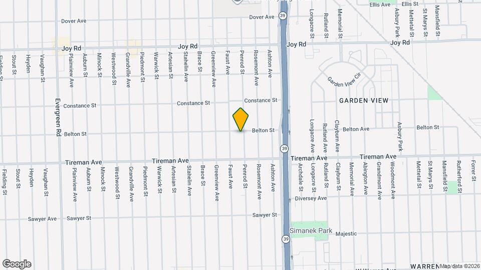 8107 Penrod St Map and Location Details