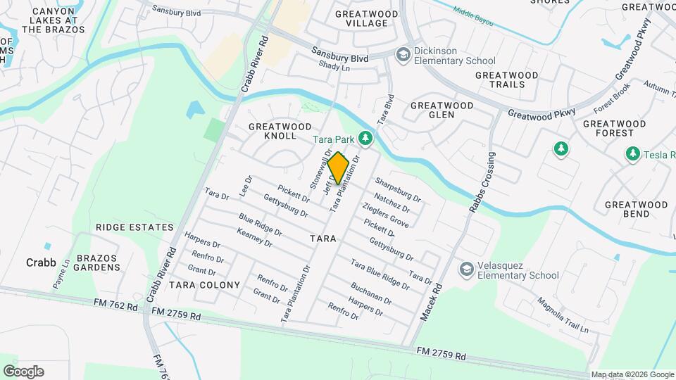 527 Tara Plantation Dr Map and Location Details