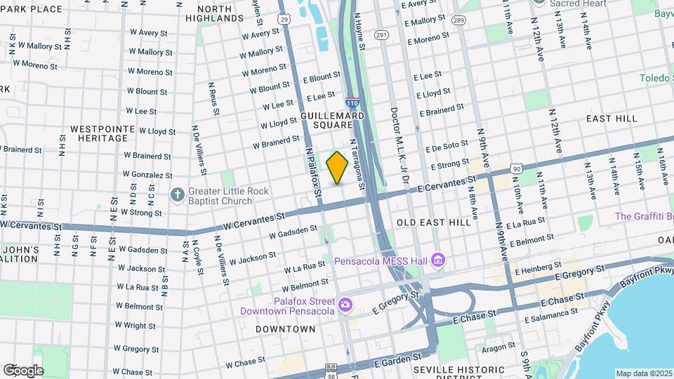 23 E Strong St Map and Location Details