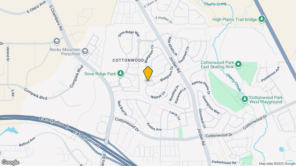 8596 Bluegrass Cir Map and Location Details