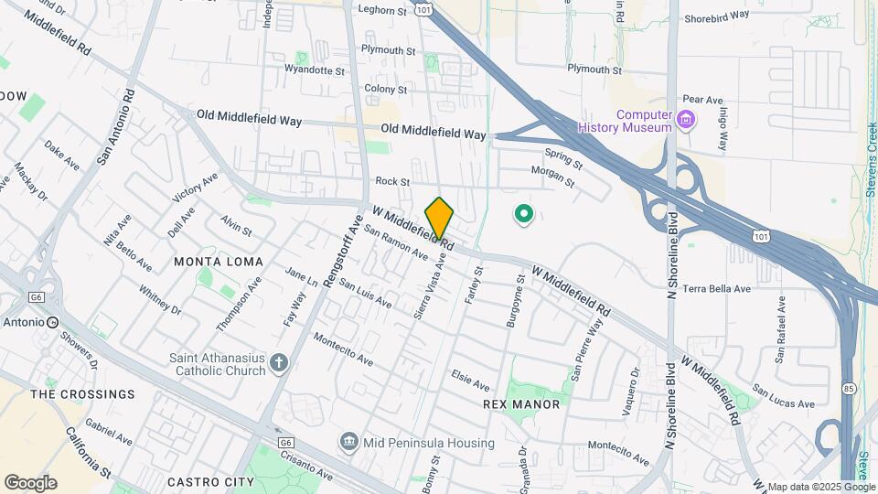 542 Sierra Vista Ave Map and Location Details