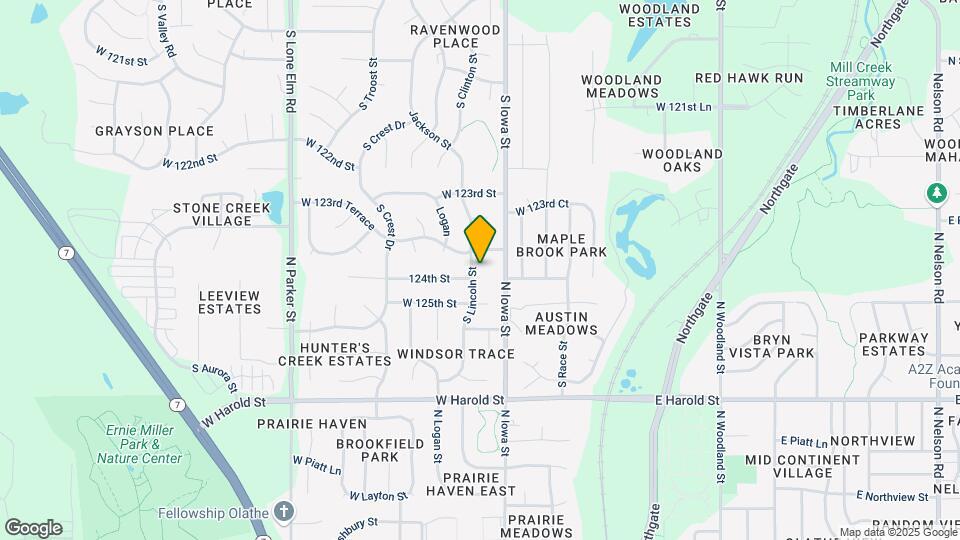 12397 S Lincoln St Map and Location Details