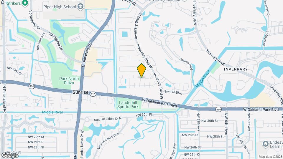 7387 NW 34th St Map and Location Details